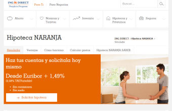 Logo de Hipoteca Naranja Variable de ING