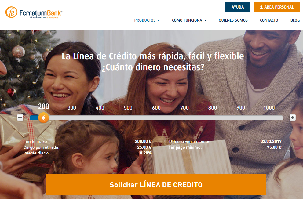Línea de Crédito Ferratum