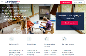 Hipoteca Open Variable de Openbank